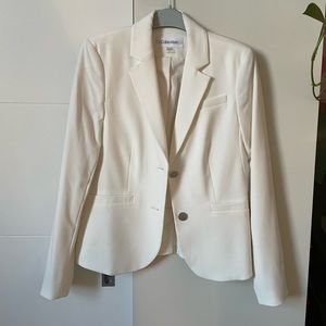 White Calvin Klein Blazer Jacket